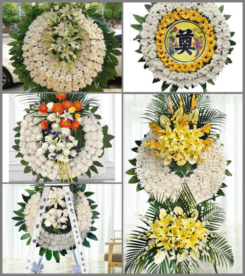 湖北荆州市江陵县白马寺镇同兰村花圈速递